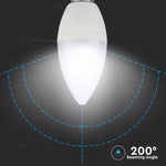 E14 5.5W(470Lm) LED Spuldze, Candle, IP20, V-TAC, auksti balta gaisma 6400K