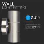 SUPERACTIONS_V-TAC Facade lamp frame with 2xGU10 LED bulbs (bulbs not included), MAX 2x35W, IP44