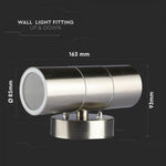 SUPERACTIONS_V-TAC Facade lamp frame with 2xGU10 LED bulbs (bulbs not included), MAX 2x35W, IP44
