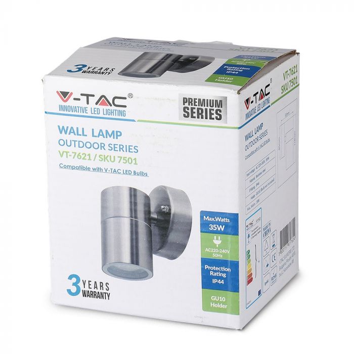 Рамка для фасадного светильника V-TAC со светодиодной лампой 1xGU10 (лампа в комплект не входит), IP44