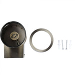 SUPERACTION_V-TAC Ram för fasadlampa med 1xGU10 LED-lampa (glödlampa ingår ej), rostfritt stål, IP44