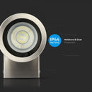 SUPERAKCIJA_V-TAC Fasādes lampas karkass ar 1xGU10 LED spuldzi (spuldze nav iekļauta), nerūsējošā tērauda, IP44