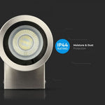 SUPERACTION_V-TAC Ram för fasadlampa med 1xGU10 LED-lampa (glödlampa ingår ej), rostfritt stål, IP44