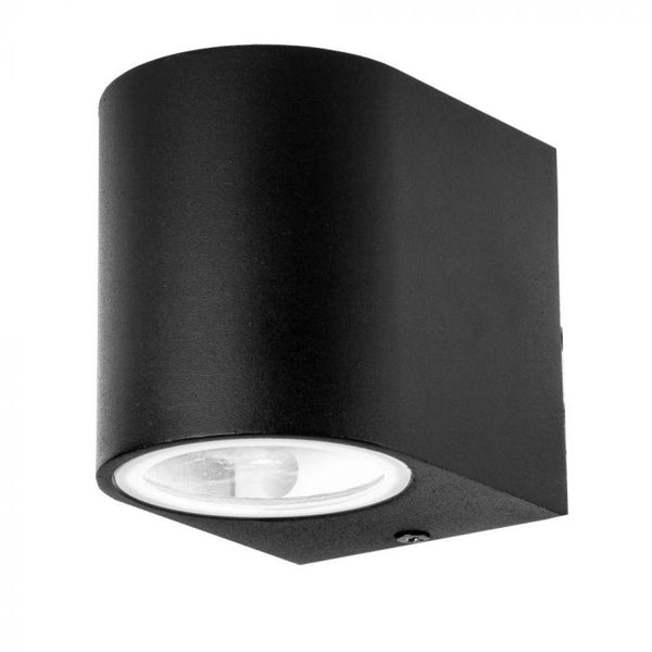 SUPERAKCIJA_V-TAC Fasādes lampas karkass ar 1xGU10 LED spuldzi (spuldze nav iekļauta)i, melns, IP44