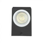 V-TAC Facade lamp frame with 2xGU10 LED bulbs (bulbs not included), black, IP44