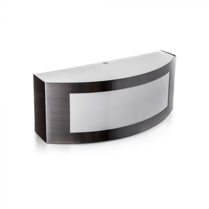 V-TAC Fasādes lampas karkass ar 2xE27 LED spuldzēm (spuldzes nav iekļautas), melns, IP44