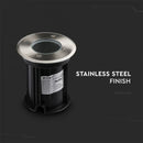 V-TAC Underram med 1xGU10 LED-lampa (glödlampa ingår ej), svart, IP65