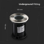 V-TAC Underram med 1xGU10 LED-lampa (glödlampa ingår ej), svart, IP65