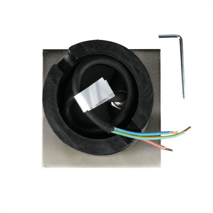 V-TAC Underram med 1xGU10 LED-lampa (glödlampa ingår ej), svart, IP65