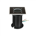 V-TAC Underram med 1xGU10 LED-lampa (glödlampa ingår ej), svart, IP65