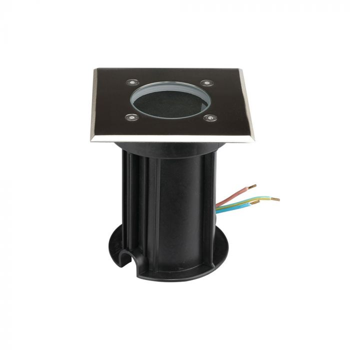 V-TAC Underram med 1xGU10 LED-lampa (glödlampa ingår ej), svart, IP65
