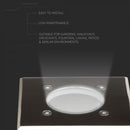 V-TAC Подрамник со светодиодной лампой 1xGU10 (лампа в комплект не входит), черный, IP65