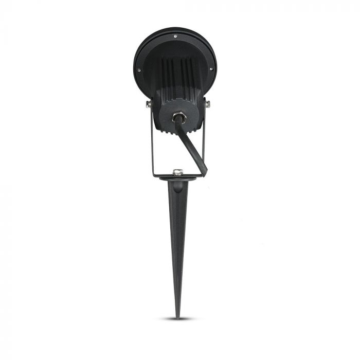 V-TAC LED garden lamp, compatible with GU10 bulb, ground-mounted, aluminum housing, black, IP65