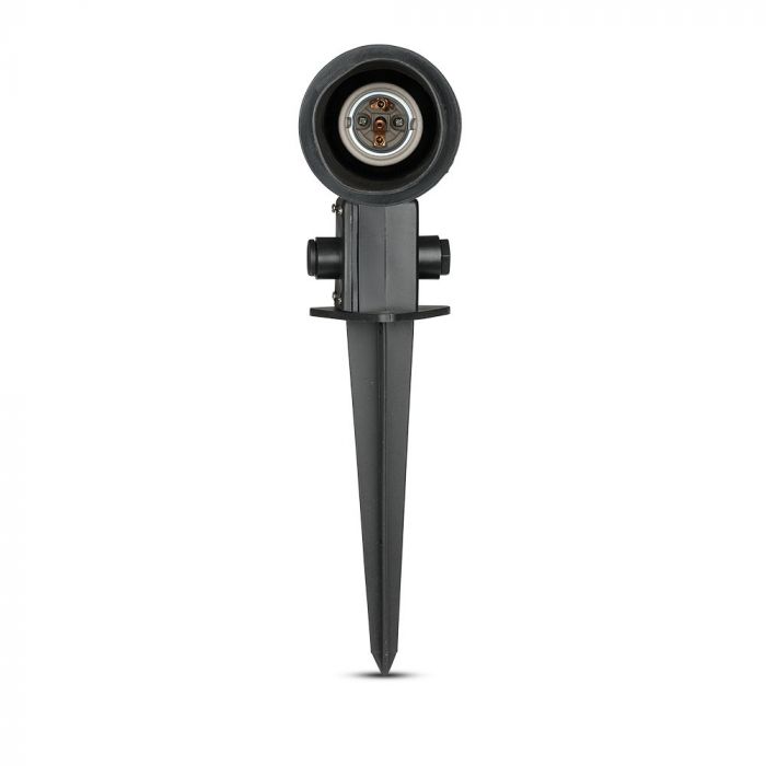 V-TAC Ground-mounted frame with 1xGU10 LED bulb (bulb not included), black, IP65