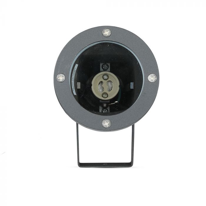 V-TAC Ground-mounted frame with 1xGU10 LED bulb (bulb not included), black, IP65