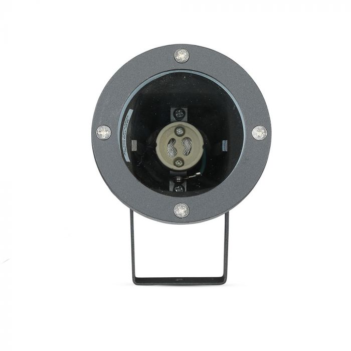 V-TAC Рамка для наземного монтажа со светодиодной лампой 1xGU10 (лампа в комплект не входит), черная, IP65