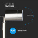 V-TAC Ground-mounted frame with 1xGU10 LED bulb (bulb not included), black, IP44