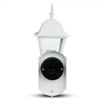 V-TAC Fasadlampram med 1xE27 LED-lampa (glödlampa ingår ej), lampan vänd uppåt, vit, IP44, V-TAC