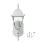 V-TAC Fasadlampram med 1xE27 LED-lampa (glödlampa ingår ej), lampan vänd uppåt, vit, IP44, V-TAC