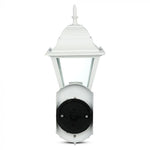 V-TAC Fasadlampram med 1xE27 LED-lampa (glödlampa ingår ej), lampan vänd uppåt, vit, IP44
