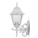 V-TAC Fasadlampram med 1xE27 LED-lampa (glödlampa ingår ej), lampan vänd uppåt, vit, IP44