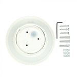 6W(660Lm) LED Fasādes gaismeklis, apaļš, IP65, alumīnija, V-TAC, silti balta gaisma 3000K