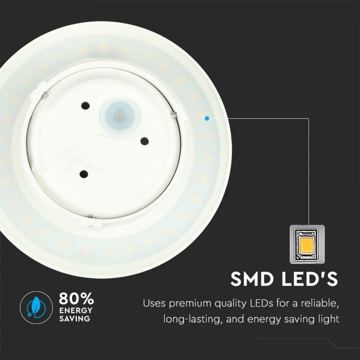 6W(660Lm) LED-fassaadivalgusti, ümmargune, IP65, alumiinium, V-TAC, neutraalne valge 4000K