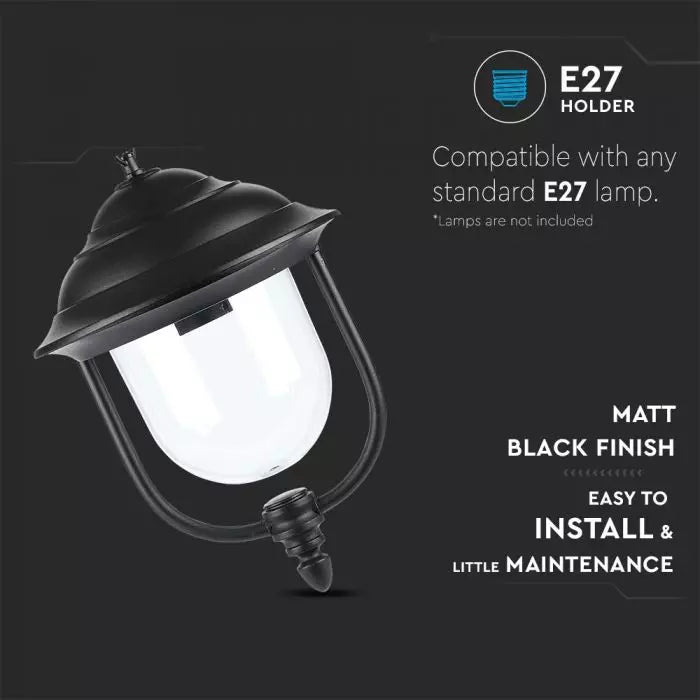 V-TAC Садовый фонарь/рамка для лампы 1xE27, подвесной, IP44/IP65/IP67