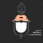 Stativ för fasadlampa för E27-glödlampa, lampan nedåt, IP44, V-TAC