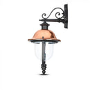 Fasādes lampas karkass E27 spuldzei, spuldze vērsta uz leju, IP44, V-TAC