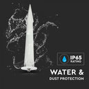 LED prožektoru statīvs, balts, Ø60x265, paredzēts lietošanai zemē, V-TAC