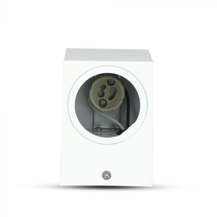 V-TAC fassaadilambi raam 1xGU10 LED-pirniga (pirn ei kuulu komplekti)i,valge, IP44