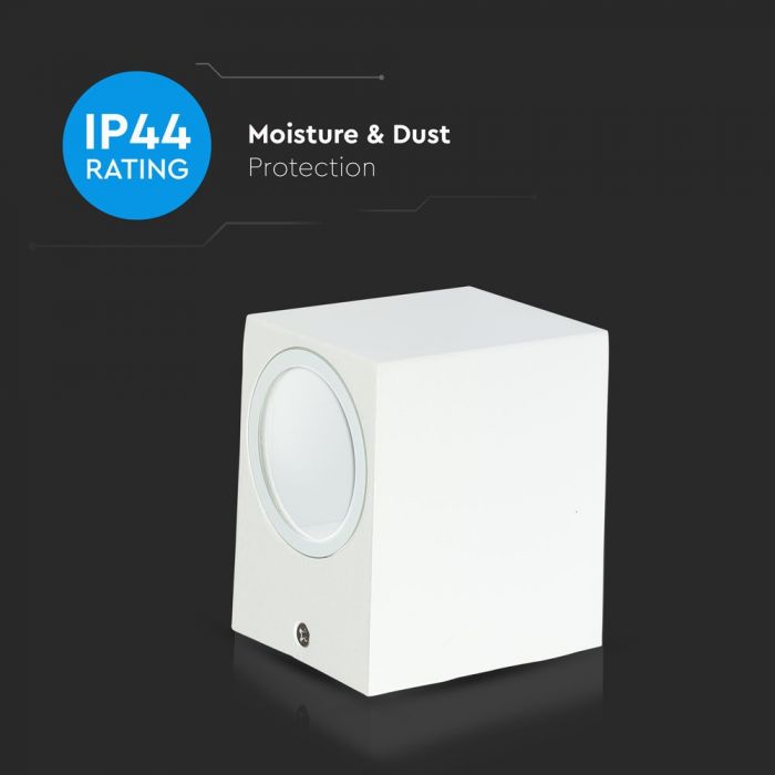 SUPERACTION_V-TAC Facade lamp frame with 1xGU10 LED bulb (bulb not included)i,white, IP44