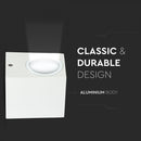 SUPERACTION_V-TAC Facade lamp frame with 1xGU10 LED bulb (bulb not included)i,white, IP44