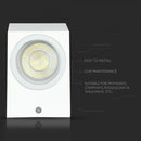 SUPERACTION_V-TAC Facade lamp frame with 1xGU10 LED bulb (bulb not included)i,white, IP44