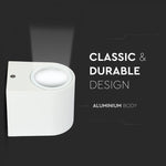 SUPERACTION_V-TAC Fasadlampram med 1xGU10 LED-lampa (glödlampa ingår ej)i, vit, IP44
