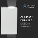 SUPERACTION_V-TAC Рамка для фасадного светильника со светодиодными лампами 2xGU10 (лампы в комплект не входят), черная, IP44