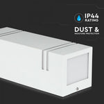 V-TAC Facade lampram med 2xGU10 LED-lampor (glödlampor ingår ej), svart, IP44