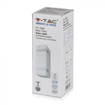 V-TAC Facade lampram med 2xGU10 LED-lampor (glödlampor ingår ej), svart, IP44