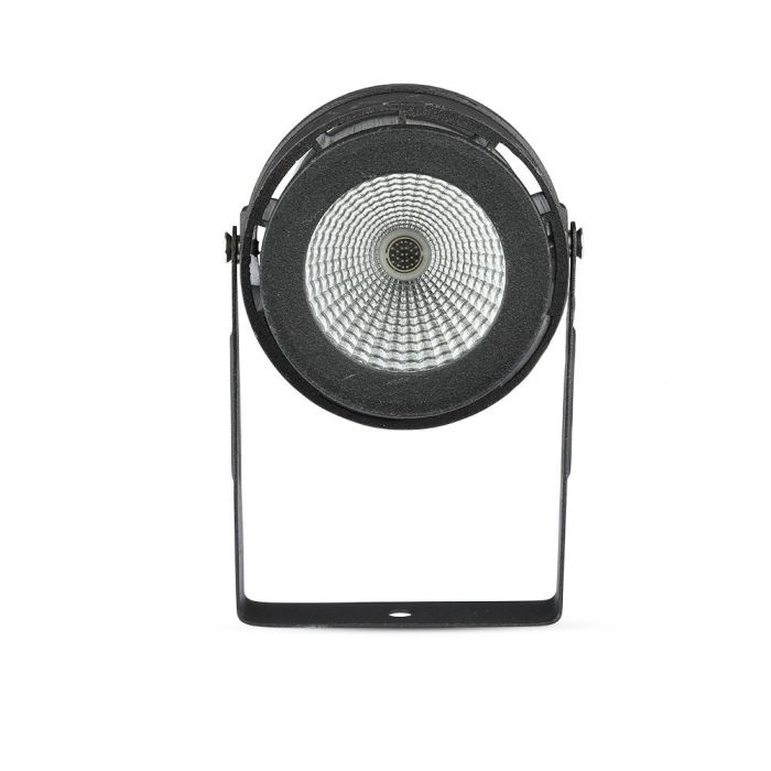 12W (720Lm) LED aialamp, pistikupesaga, alumiinium korpus, must, V-TAC, IP65, roheline tuli
