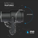 12W (720Lm) LED garden lamp, ground-mounted, aluminum body, black, V-TAC, IP65, green light