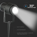 12W (720Lm) LED aialamp, pistikupesaga, alumiinium korpus, must, V-TAC, IP65, roheline tuli