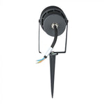 12W (720Lm) LED aialamp, pistikupesaga, alumiiniumist korpus, tumehall, V-TAC, IP65, roheline valgus