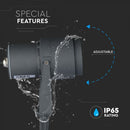 12W (720Lm) LED-trädgårdslampa, plug-in, aluminiumhölje, mörkgrå, V-TAC, IP65, grönt ljus