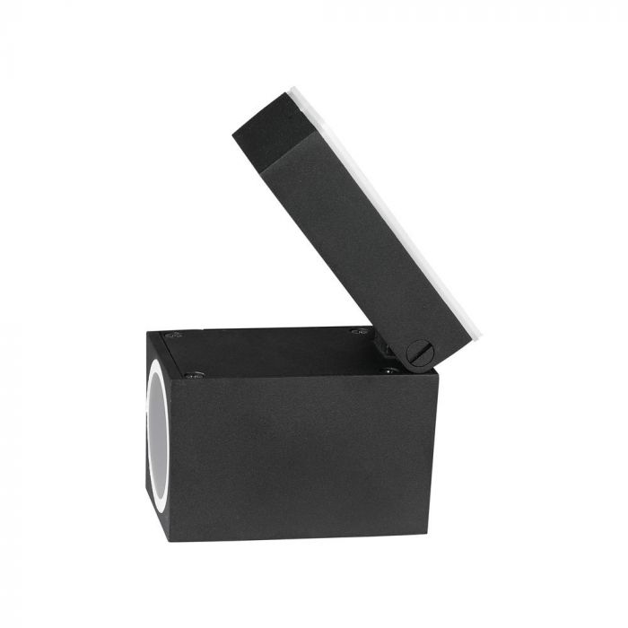 Рамка для фасадного светильника V-TAC с лампой 1xGU10LED (лампа в комплект не входит), темно-серый, регулируемый угол, P44