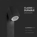 V-TAC Uz virsmas būvējams lampas karkass ar 1xGU10LED spuldzi (spuldze nav iekļauta), tumši pelēks, regulējams leņķis, P44