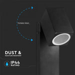 V-TAC Pinnapealne lambiraam 1xGU10LED lambiga (pirn ei kuulu komplekti), tumehall, reguleeritava nurga all, P44