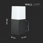 V-TAC fassaadilambi raam 1xGU10 LED-pirniga (pirn ei kuulu komplekti)i, must, IP54