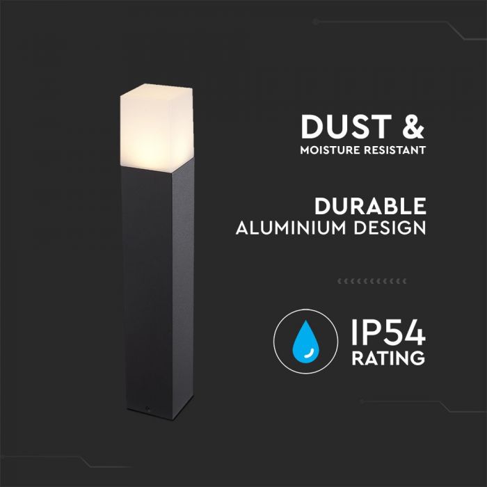 LED surface-mounted luminaire with 1xGU10LED bulb (bulb not included), black, IP54