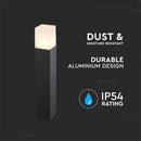 LED surface-mounted luminaire with 1xGU10LED bulb (bulb not included), black, IP54